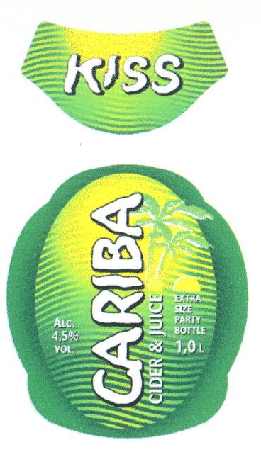 Prekės ženklas: KISS CARIBA CIDER & JUICE
